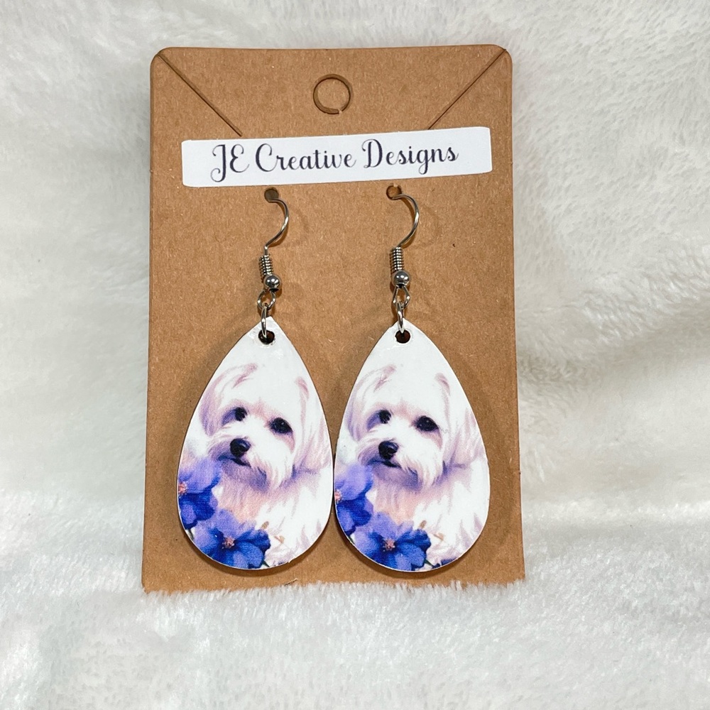 Maltese Earrings